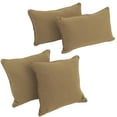 thumbnail image 3 of Blazing Needles Double-corded Solid Twill Throw Pillows with Inserts (Set of 4), 3 of 3