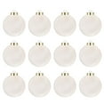 thumbnail image 2 of Flocked Velvet Christmas Ball Ornaments Small Shatterproof Decorative Set for Xmas Tree Holiday Decorations 12 Pack White Balls, 2 of 7