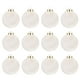 thumbnail image 2 of Adornos de bola de Navidad de terciopelo Paquete de 12 | Grandes decoraciones de árbol de vacaciones flocadas a prueba de roturas de 2.36" | Acabado mate Rojo Burdeos Tan Blanco Tierra | Elegante, 2 of 7