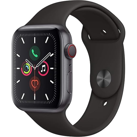 Restored Apple Watch Series 5 (GPS+Cellular, 40mm) - Ceramic White Case - White Sport Band (Refurbished)