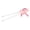 Pink, variant on Rupoun Baby Training Chopsticks Helper Cartoon Pattern Three Dimensional Learning Chopsticks Blue, 9.06 inches / 23 cm