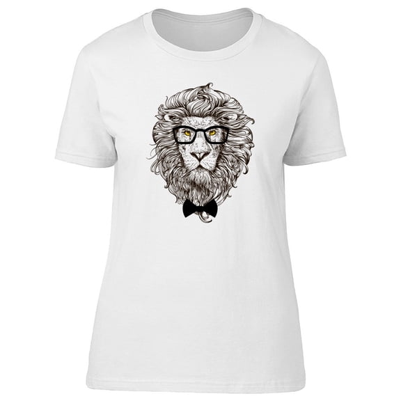Beautiful Vintage Hipster Lion Tee Women's -Image by Shutterstock