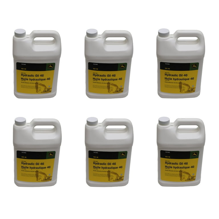 John Deere (6 PACK) Original Equipment Zinc-Free Hydraulic Oil 46