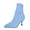 Blue, variant on Women's Fashion Ankle Boots Sexy Pointed Toe Kitten Heels Boots Elastic Knitted Fabric Short Long Sock Heels Comfy Mid Calf Booties