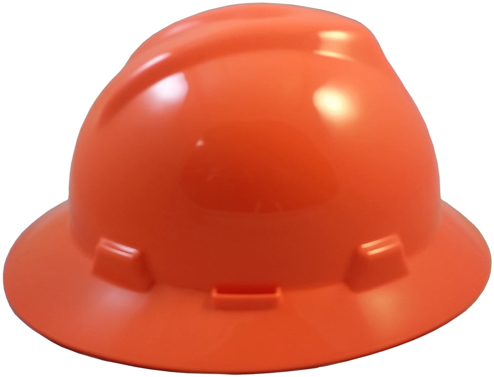 MSA V-Gard Full Brim Hard Hats with One Touch Suspensions