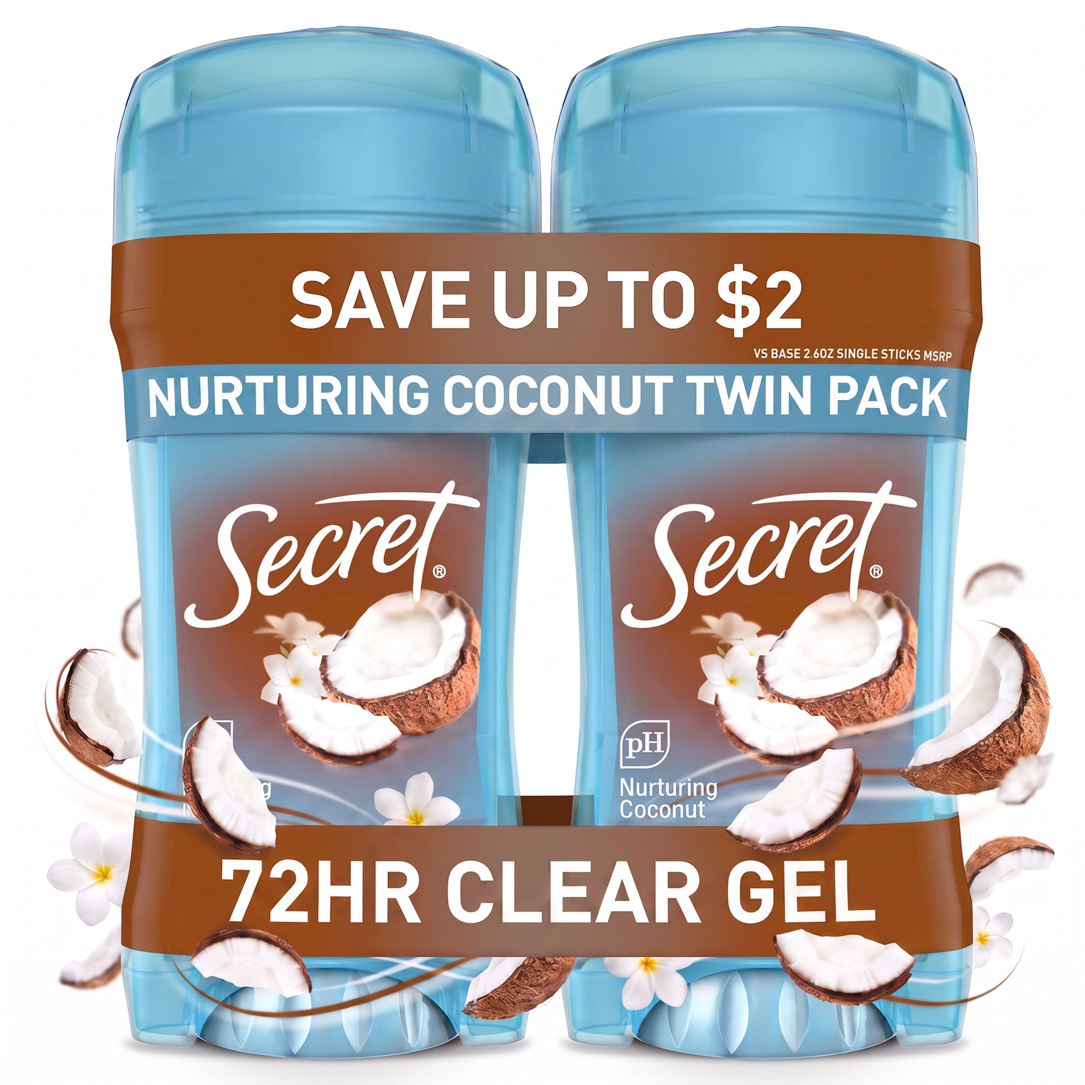 Secret Lavender Clear Gel Antiperspirant Deodorant for Women 2.6