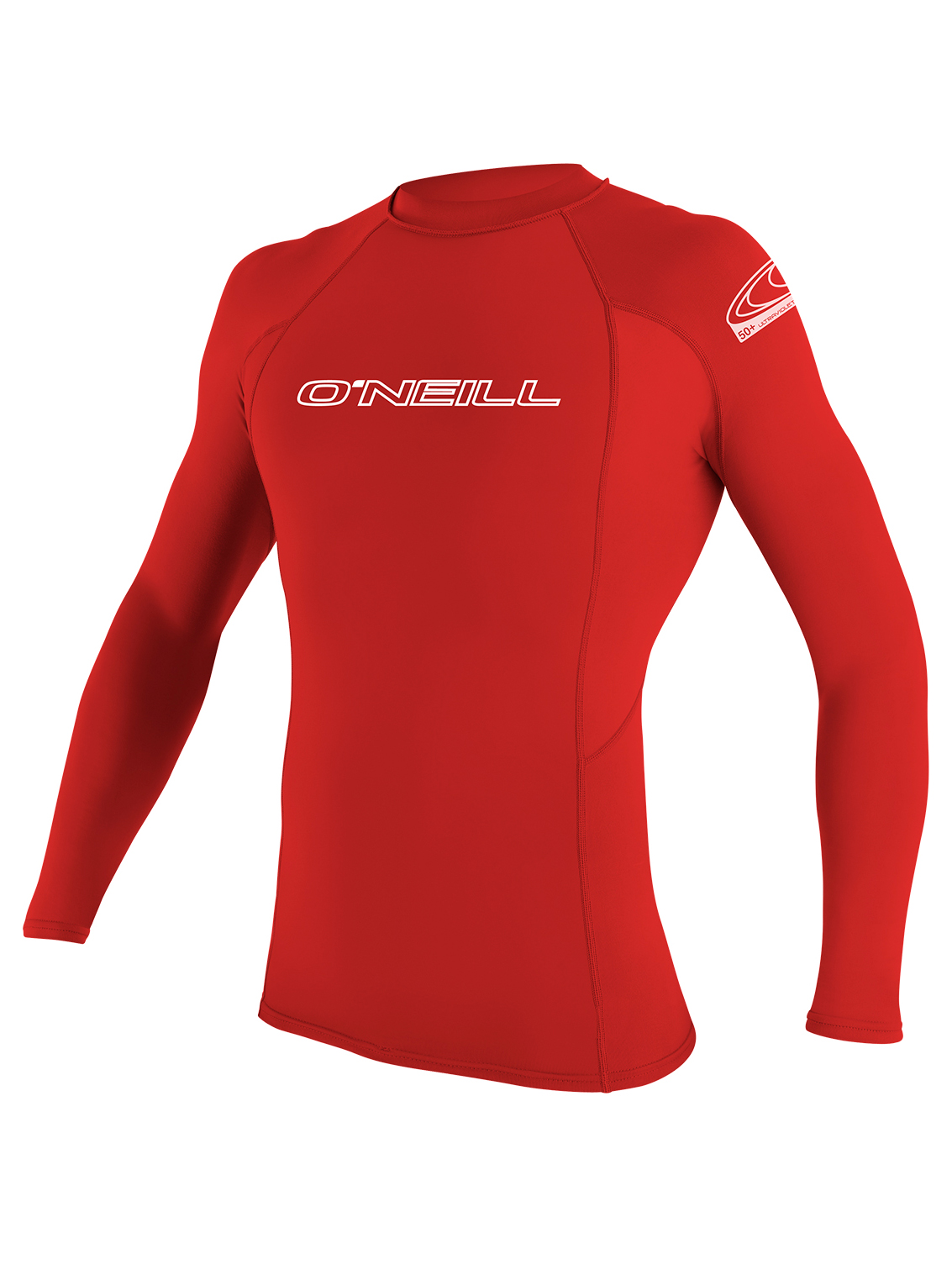 ONeill Youth Basic Skins UPF 50 Red Short Sleeve Rash Guard 16