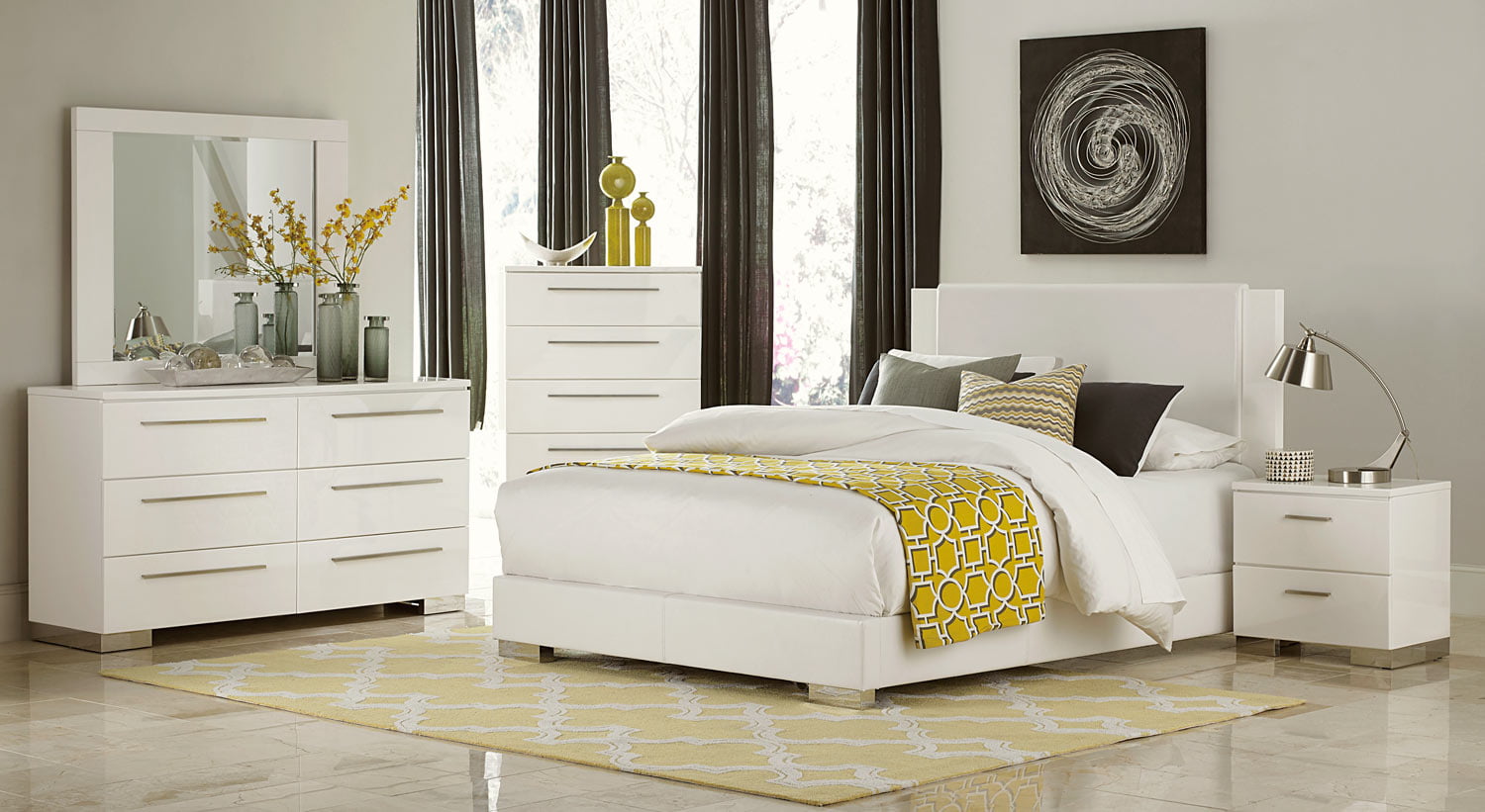 white beach king bedroom furniture set