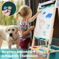 thumbnail image 6 of JOYOOSS Kids Double-Sided Wooden Art Easel with 98+ Accessories, 6 of 7