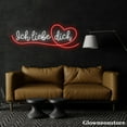 thumbnail image 4 of Glowneon Ich Liebe Dich Heart Neon Sign, I Love You Led Sign, Love Quote Gift, Marry Me Party Decor, 4 of 5