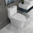 thumbnail image 1 of DeerValley DV-1F52807 Compact Blanc Céramique Moderne une Pièce Allongée WC 1,28gpf Siège Inclus, 1 of 11
