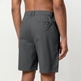 thumbnail image 4 of Garbnen Golf Shorts Men Button Straight Leg Men's Bermuda Shorts Lightweight Breathable Casual Summer Outdoor Workout Men's Shorts Athletic with Pockets Gray XXXL, 4 of 8