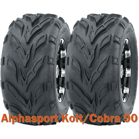 18x9.5-8 18x9.5x8 Rear Tires Set Fit for Alphasport Kolt/Cobra 90