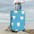 thumbnail image 7 of Gukieu Cute Healthy Teeth Print Suitcase Protective Cover, Elastic Zipper Buckle Suitcase Protective Cover, Suitable for Travel, Business Trip-Large, 7 of 7