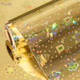thumbnail image 1 of Rollo holográfico Retrify para regalo, 43 x 10 m, plateado para Navidad, 1 of 7