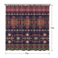 thumbnail image 5 of Boho Floral Shower Curtain 72x72 Inches - Tropical Leaves, Vintage Botanical Print, Waterproof Fabric for Chic Bathroom Decor, Modern Farmhouse & Bohemian Style, 5 of 5