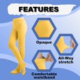 thumbnail image 4 of ORUYROP Collants pour Femmes en Microfibre Opaque Unie avec Pieds, 4 of 7