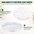 thumbnail image 3 of 16 Pack Plastic Plant Saucers, 6/8/10/12 inches Plant Tray for Pots, Heavy Duty Plant Drip Trays，Flower Water Trays for Indoor Outdoor Plants, 3 of 9