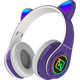 thumbnail image 3 of Audifonos Gamer Bluetooth Necnon Nbh-07 Oreja Gato purpura Unitalla NECNON NBH-07, 3 of 5