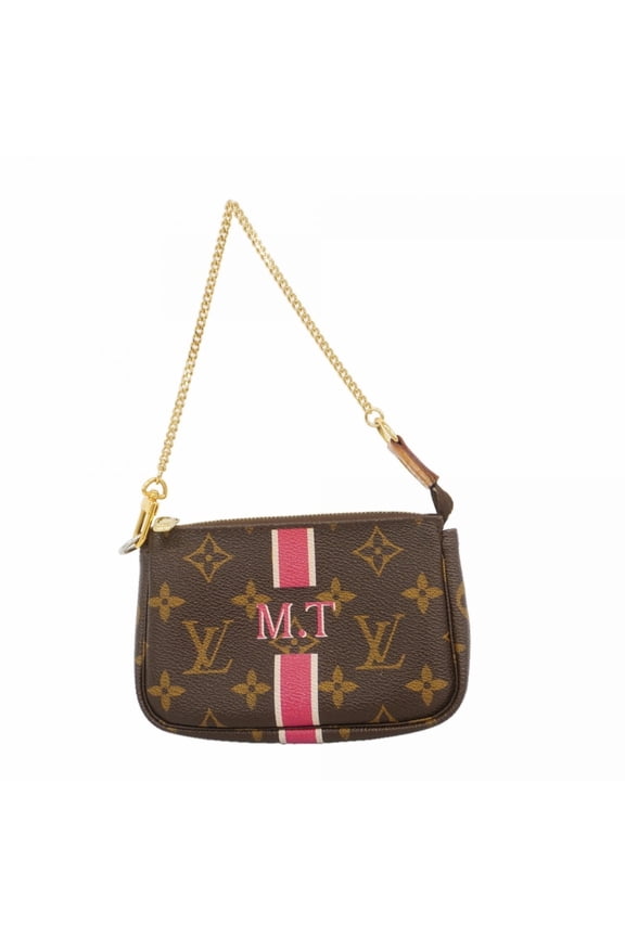 Pre-Owned Louis Vuitton Monogram My LV Heritage Mini Pochette Accessoires M58009 Brown Women's...