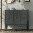 thumbnail image 3 of 40'' Modern Console Table  Living Room with 2 Shelves Antique White, 3 of 5