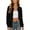 Black, variant on Oversized Lace Cardigan for Women Lightweight See Through Cover up Beach Top Elegant Solid Color Breathable Mesh Open Front Summer Cardigans