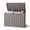 Gray, variant on Nihsuao 45-Gallon Outdoor Deck Box, Resin Wood-Grain Storage Box with Seat, Waterproof and UV Resistant for Garden Tools, Supplies, Toys, Black
