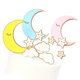 thumbnail image 2 of 3 Sets Baking Cake Topper Cake Picks Moon Star Cloud Shape for Wedding Party Birthday (Blue, Yellow and Pink for Each 1 Set), 2 of 3