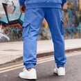 thumbnail image 6 of Men's Cargo Jogger Sweatpants Loose Fit Casual Pants with Side Pockets Cuffed Ankle Athleisure Pants XL, 6 of 9