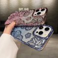 thumbnail image 5 of for iPhone 16 Plus Case with Bling 3D Floral Pattern, Girly Woman Cute Soft TPU Plated Silicone Gradient Glitter Sparkly Case Shockproof Protective Cover for iPhone 16 Plus 6.7" (Pink), 5 of 11