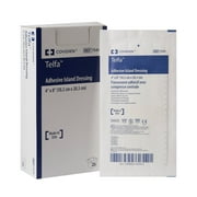 Telfa Adhesive Island Dressing, Sterile, Bandages Dressing, 4 in x 8 in, 25 Count, 1 Pack
