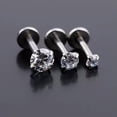thumbnail image 4 of K-KED 1Pc Stainless Steel Piercing Tragus Ear Studs Helix Cartilage Earring Jewelry-Gold-1.2*8*3mm, 4 of 9