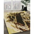 thumbnail image 3 of Ahgly Company Machine Washable Indoor Rectangle Transitional Bakers Brown Area Rugs, 4' x 6', 3 of 7