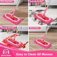 thumbnail image 6 of ZenClean Reusable Microfiber Mop Pads 6 Pack Compatible with SwifferSweeper Mop for Wet & Dry Floor Cleaning (Pink), 6 of 8
