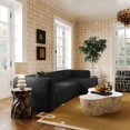 thumbnail image 7 of TOV Furniture Tarra Fluffy Oversized Black Corduroy Modular Armless Chair, 7 of 7