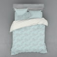 thumbnail image 2 of Ambesonne Flower Bedding Set 3 Pcs, Summer Blooms Petals, Twin XL, Pale Blue Taupe, 2 of 3