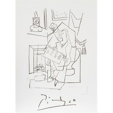 Pablo Picasso 2065 Femme Dans un Fauteuil, Lithograph on Paper 29 In. x 22 In. - Black And