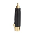 thumbnail image 2 of LZ1171G RCA macho a XLR hembra adaptador conector de audio chapado en oro para micrófono mezclador, 2 of 14