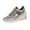 Gold, variant on Fashion Lace-Up Casual Platform Wedge Heel Sequined Single Shoes Sneakers Women