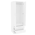 thumbnail image 7 of Boahaus Postdam White Painted Bedroom Armoire, Modern, 2 Swing Opening Doors, for Bedroom, 7 of 7