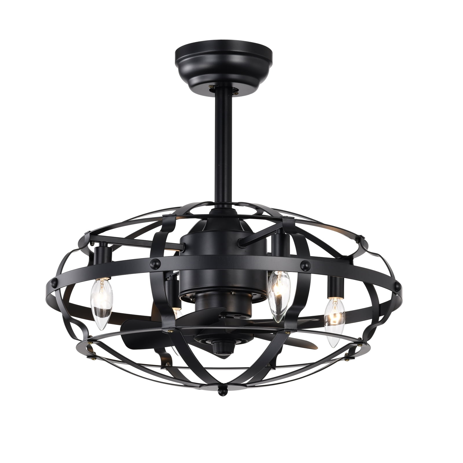 Industrial Ceiling Fan Light Kit for Living Room Bedroom Kitchen and