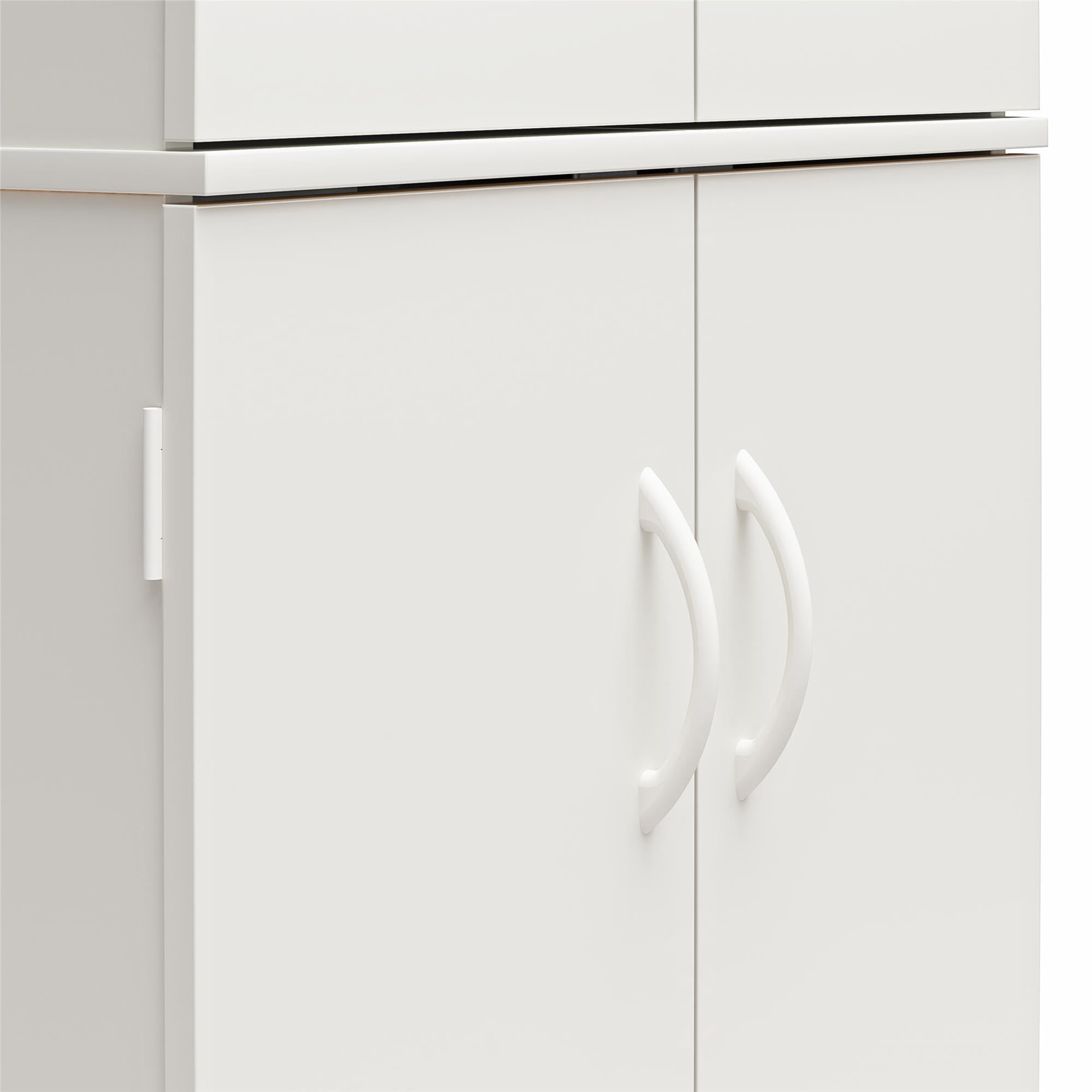 Mainstays 72" 4-Door Cabinet, White