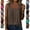 #02 Brown, variant on Everyday Square Neck Sleeveless Tees Pleated Soft Tunics Loose Comfort Casual Fashion Blouses Leisure Wear Tops, #02 Brown 3XL