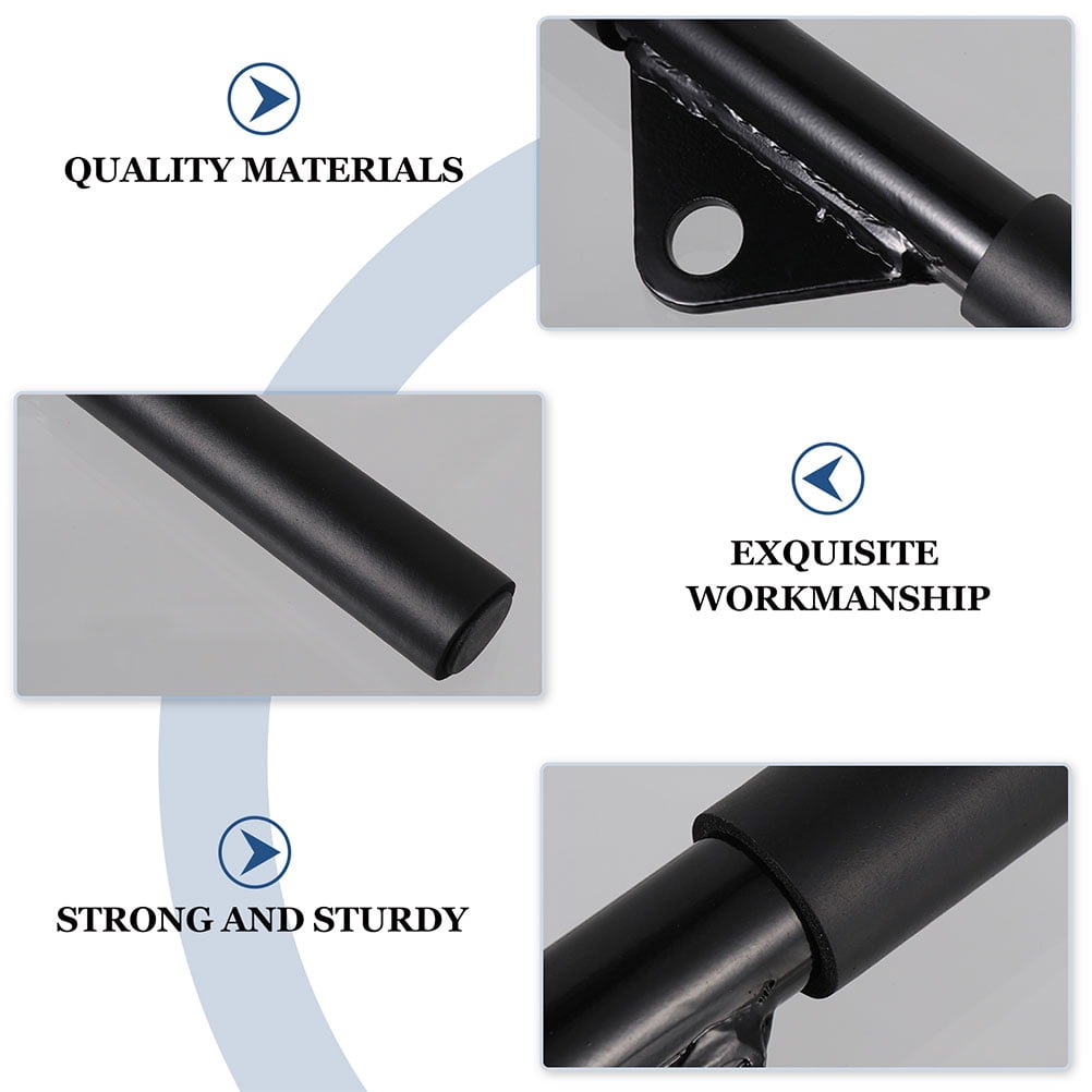 PENIKOKO 2-Pack Black Steel Straight Bar for Cable Machine, Gym Workout, Strength Training, Muscle Building Equipment
