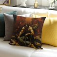 thumbnail image 3 of FCXZI Home Decor Snake Throw Pillow Cover for Sofa Couch Linen 20x20in, 3 of 5
