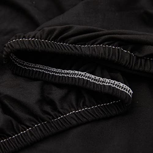 Black Sectional Couch Covers L Shape for 3 Cushion Couch for Living Room,Stretch Sofa Covers for Sectional Sofa Set for Dogs Pets,2Pcs Sofa Slipcovers Furniture Protector Covers with 2 Pillowcase