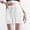 White, variant on Active Skirts for Women Elastic High Waist Drawstring Mini Skirt with Pockets Tennis Skirt for Women (White M)