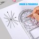 thumbnail image 4 of Herramienta de medición de dibujo geométrico matemático de regla de dibujo multifuncional, 4 of 5