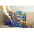 thumbnail image 2 of Ambesonne Colorful Throw Pillow Cover 2 Pack, Shore at Warm Sunset, 18", Multicolor, 2 of 5