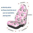 thumbnail image 3 of Naloa Funny Panda Draws A Heart Car Seat Covers Universal Front Seat Coves for Car Accessories ,Padded Car Covers for Automotive, SUV, Truck, and Van, 3 of 5